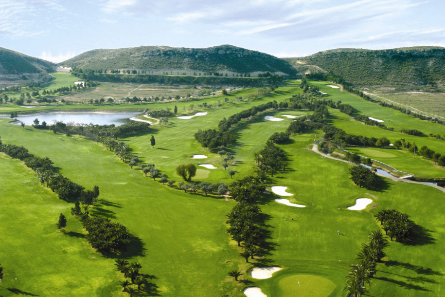 Club de Golf El Plantío — luftfoto av banen